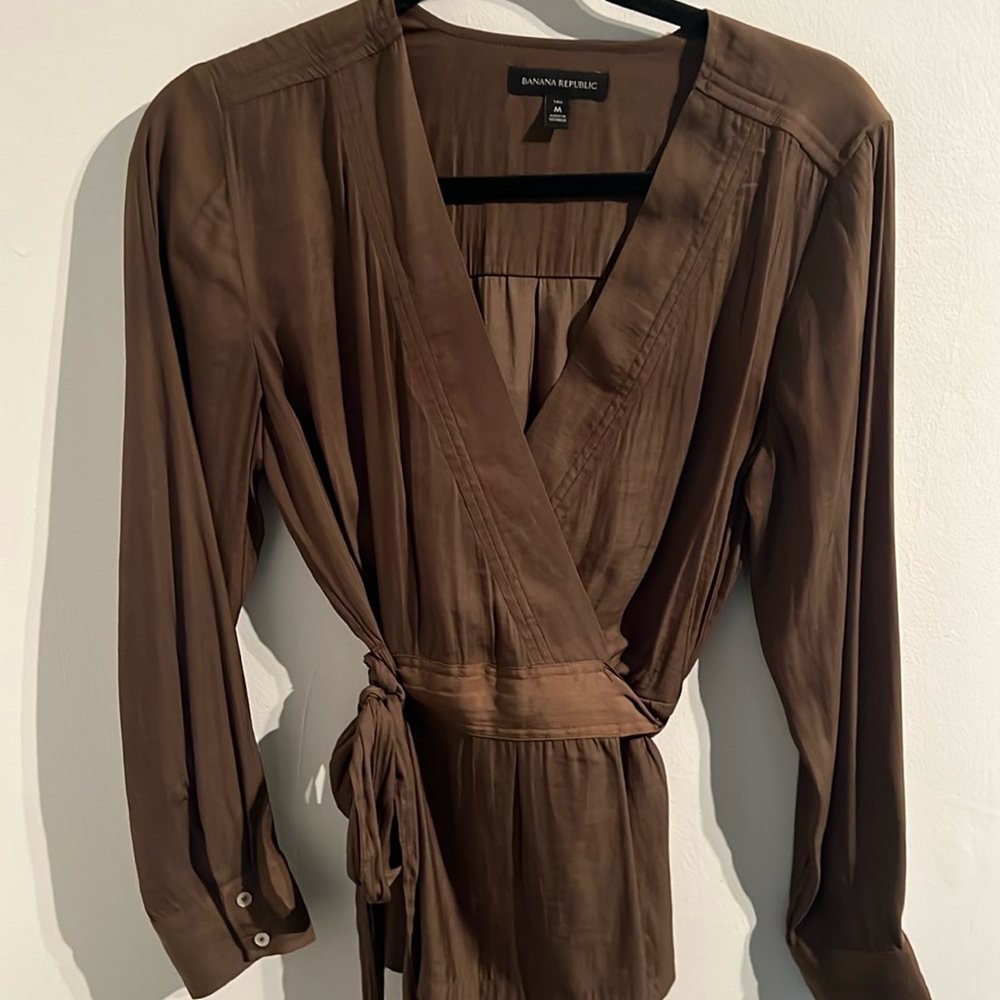 Banana Republic Wrap Blouse | Medium Tall